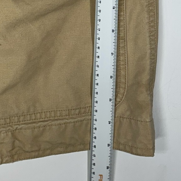 Vintage 90s LL Bean Barn Coat Size S Pet Tan Brown Worn Chore Work Jacket As Is* - Picture 7 of 8